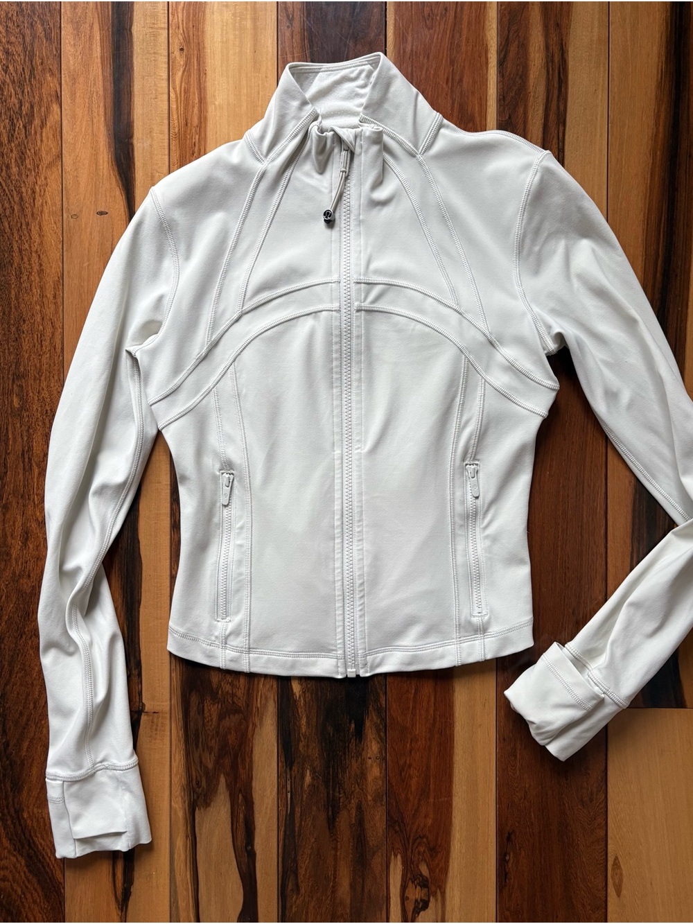 lululemon athletica Cream Zip-Up Bomber Jacket - Picture 2 of 2